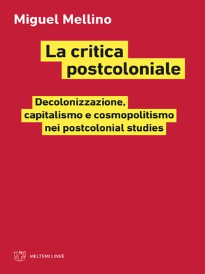 cover image of La critica postcoloniale